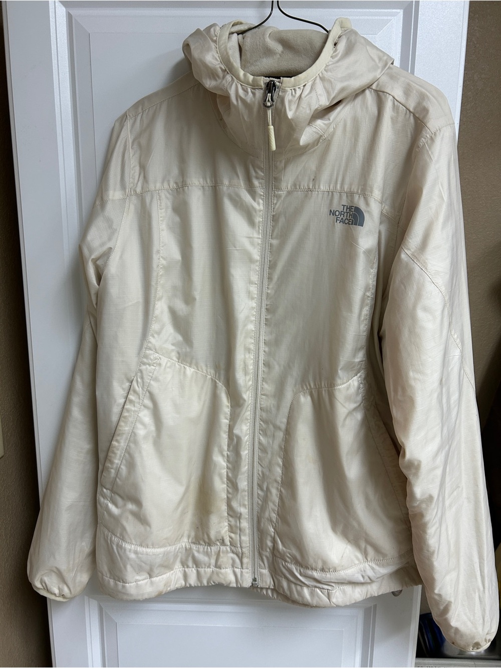 The North Face Women's Cream Hooded Shell Jacket
